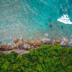 indonesian coast - view from above